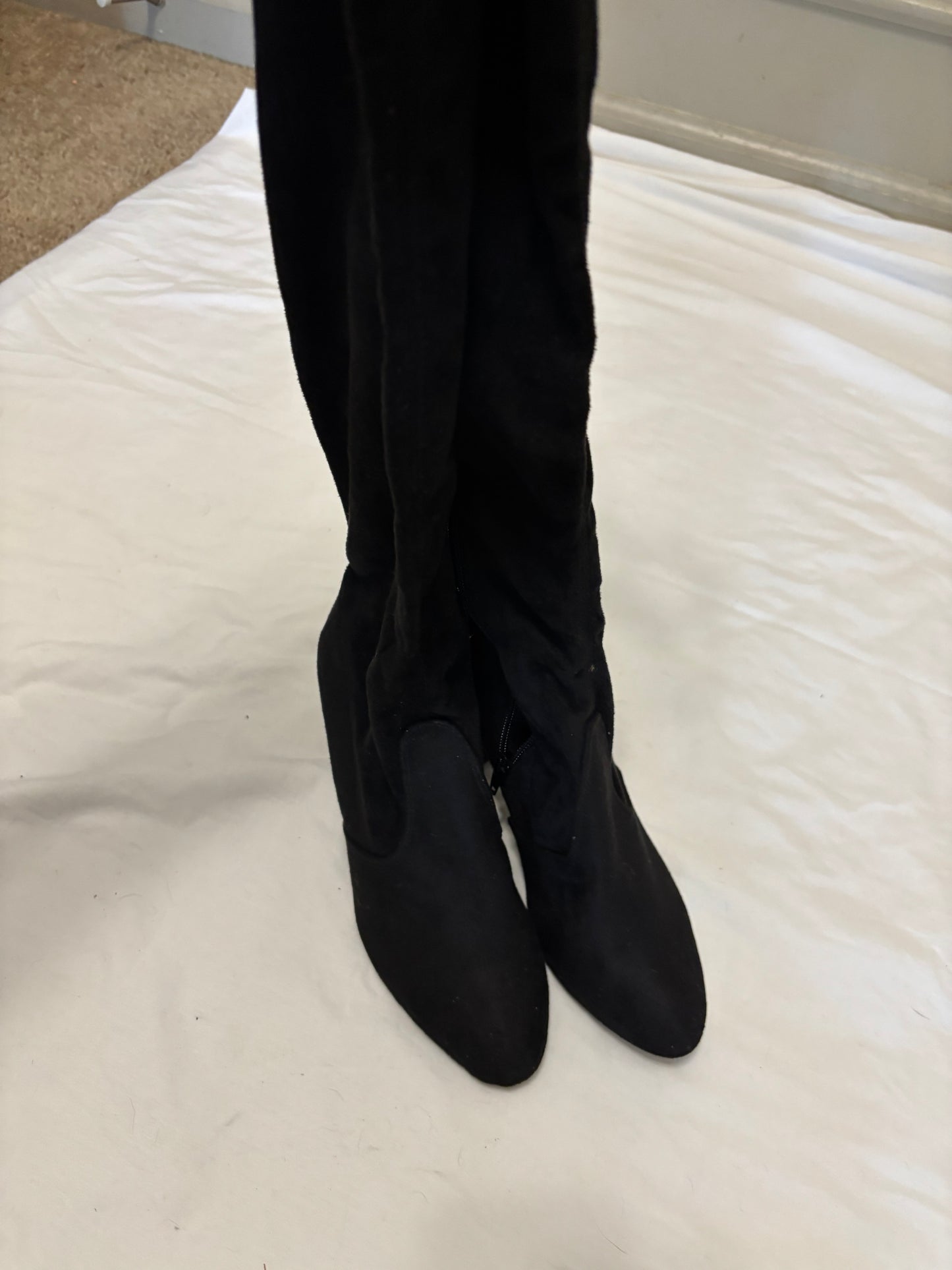 Black Thigh High Heels