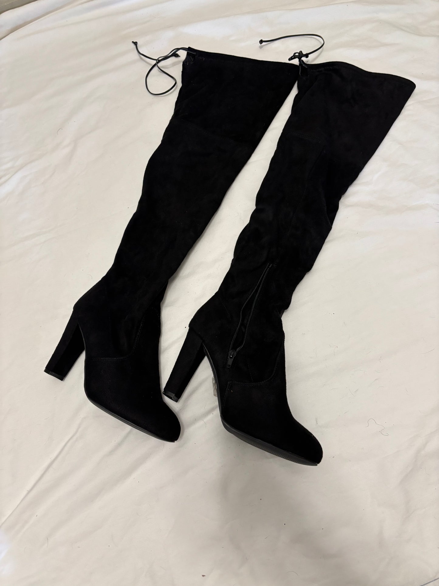 Black Thigh High Heels