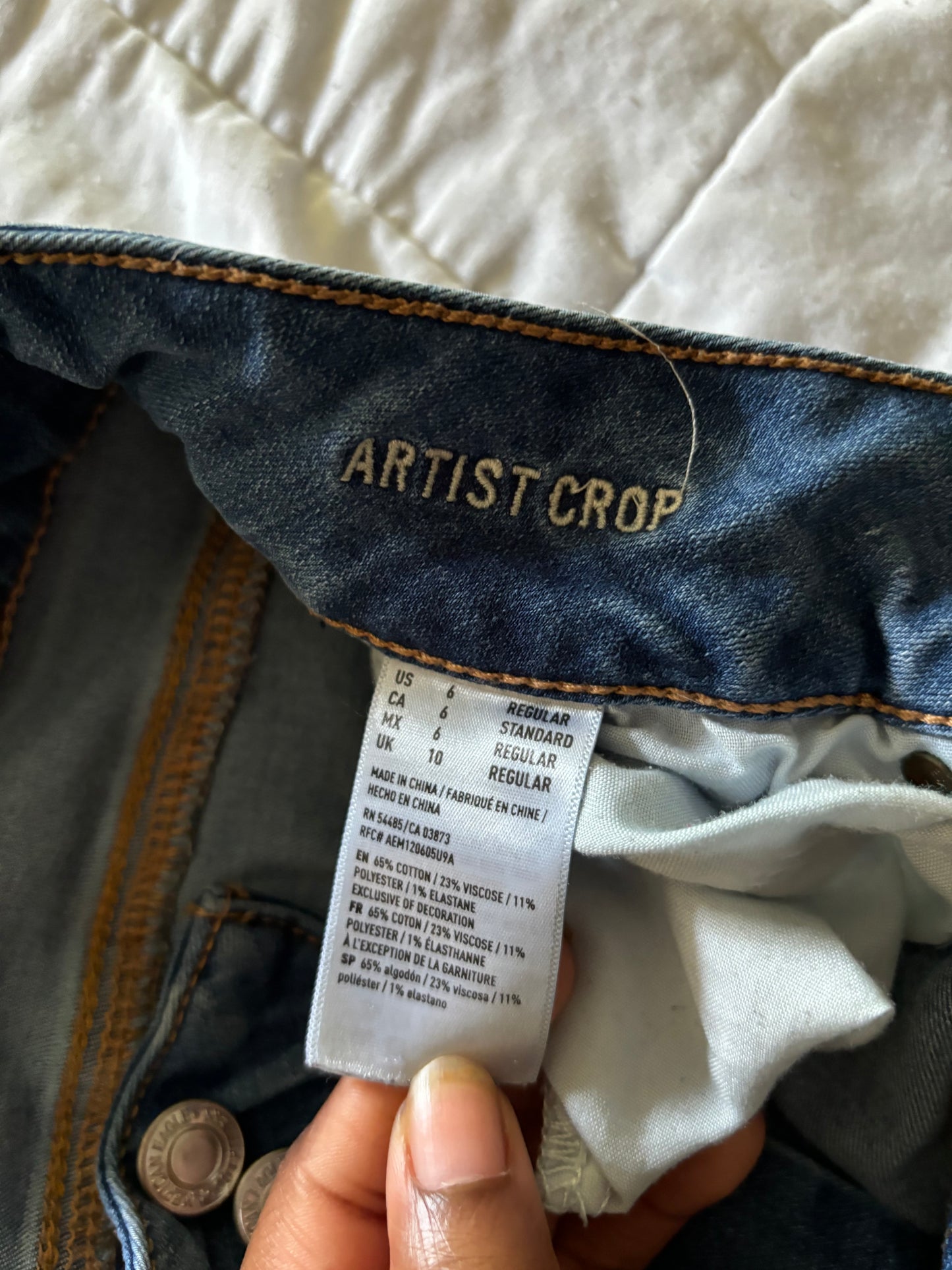 American Eagle Super Stretch Distressed Jeans