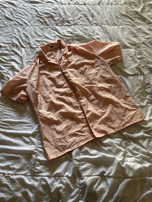 Lite Pink Button Up Blouse