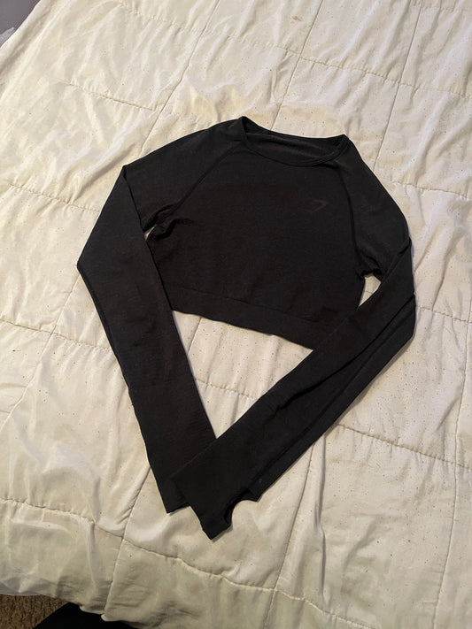 Small Gymshark Cropped long Sleeve