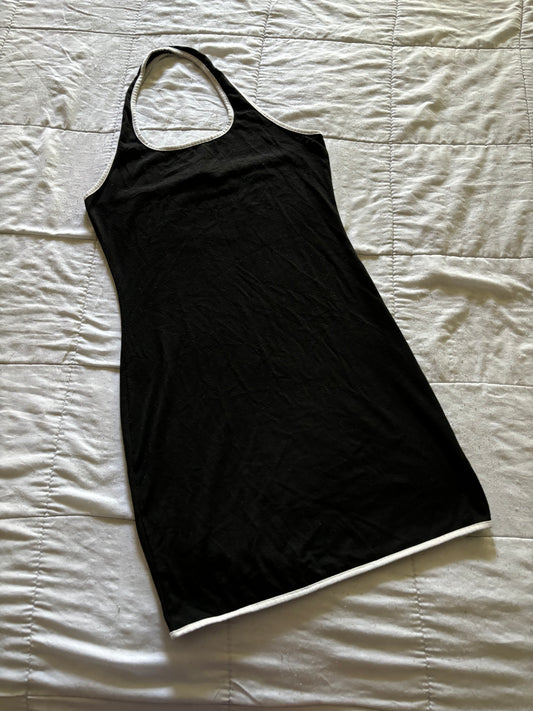 Black Halter Neck Bodycon Dress