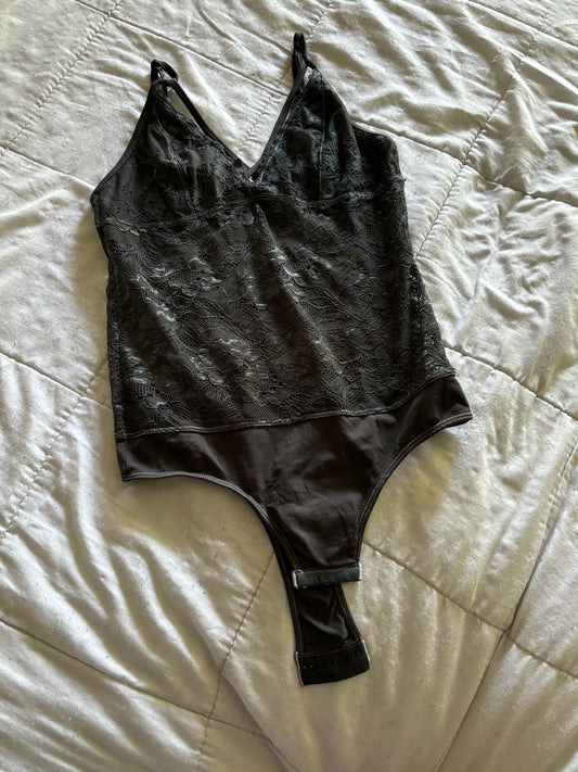 Dark Green Lace Shirt