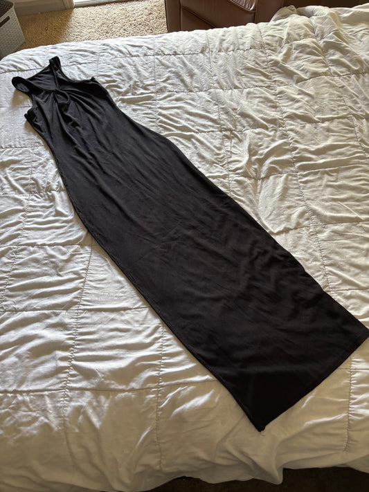 Black Tank Pencil Bodycon Dress