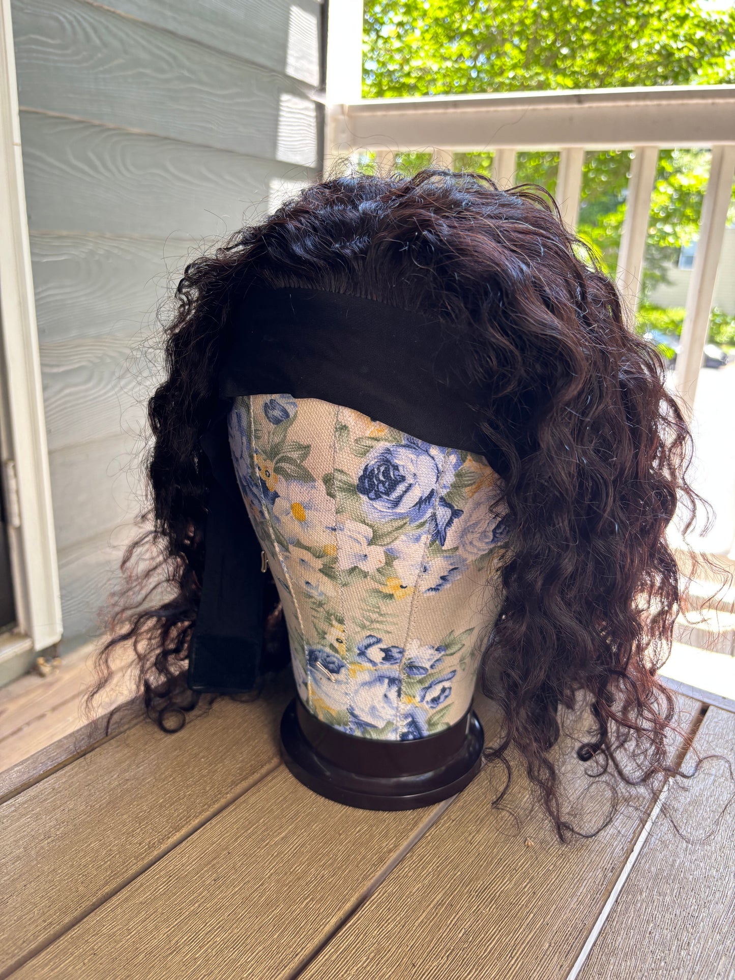 16” Deep Wave headband wig