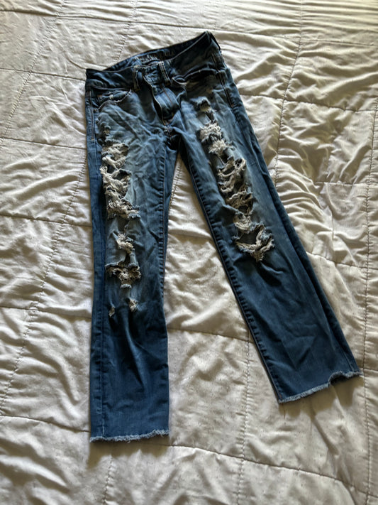 American Eagle Super Stretch Distressed Jeans