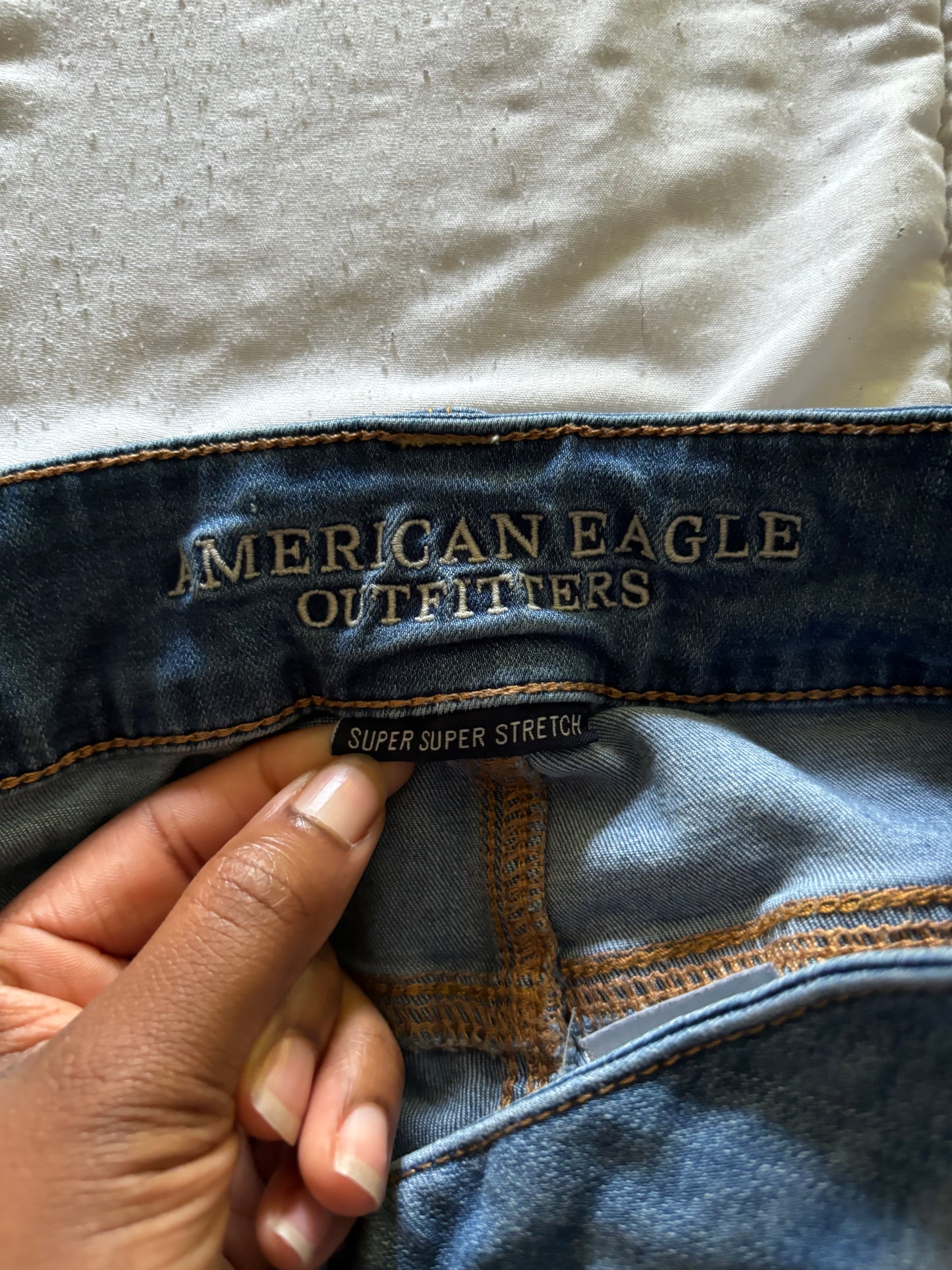 American Eagle Super Stretch Distressed Jeans